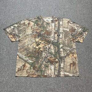 Walls Legend Pocket T-Shirt XL Brown Realtree Camo Hunting Fishing Tee Mens